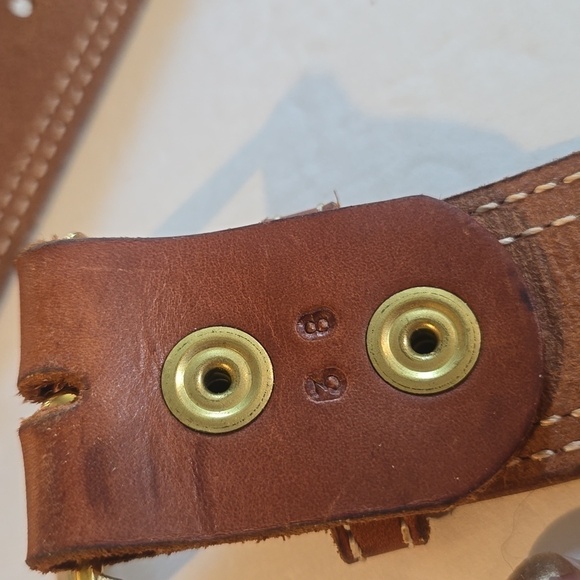 Mens Classic Old West BAKER Belt HAND stitching Premium Belt Sz.L/XL - Picture 9 of 9